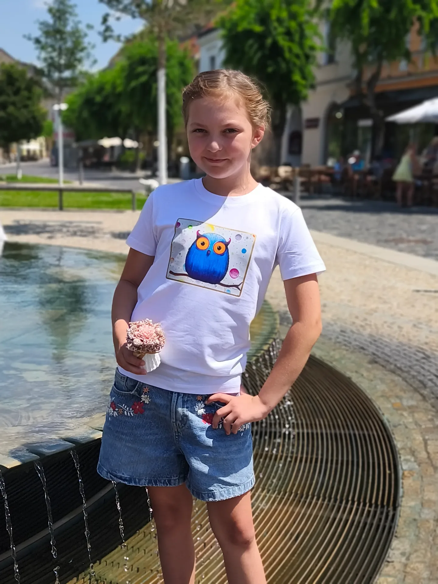 Detské tričko s krátkym rukávom -white